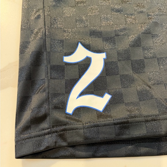 Supreme Black Checkered Athletic Shorts - Picture 3 of 7